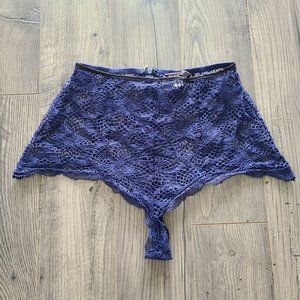 Floral Crochet Lace High Waist Lingerie
